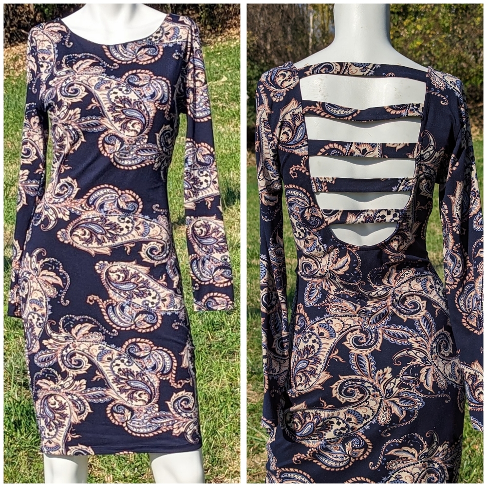 Charlotte Russe Open Back Tunic Dress